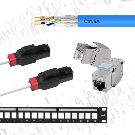 מערכת כבלים מובנית Cat6A - פתרון ערוצים למערכת כבלים מובנית Cat6A